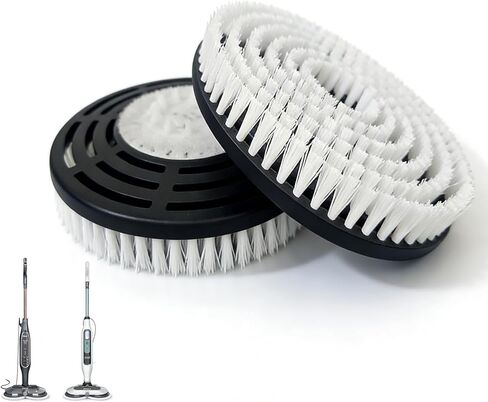 قطعتان من رؤوس الفرشاة البديلة لممسحة البخار Shark S7000/S7001/S7005/S7201/S8000/S8001/S8201، وسادات تنظيف وتلميع عميقة احترافية للأرضيات الصلبة in Kuwait
