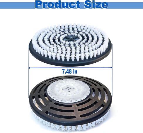 قطعتان من رؤوس الفرشاة البديلة لممسحة البخار Shark S7000/S7001/S7005/S7201/S8000/S8001/S8201، وسادات تنظيف وتلميع عميقة احترافية للأرضيات الصلبة in Kuwait