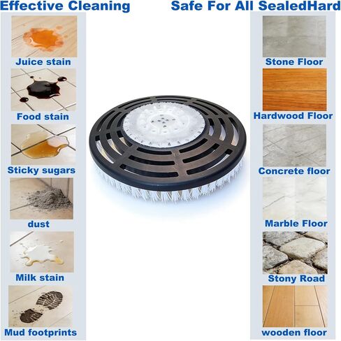 قطعتان من رؤوس الفرشاة البديلة لممسحة البخار Shark S7000/S7001/S7005/S7201/S8000/S8001/S8201، وسادات تنظيف وتلميع عميقة احترافية للأرضيات الصلبة in Kuwait