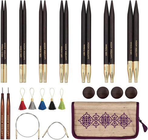 Lantern Moon INTERCHANGABLE Set, Ancestry Sizes 2.5/3mm to 10/6mm in Saudi Arabia