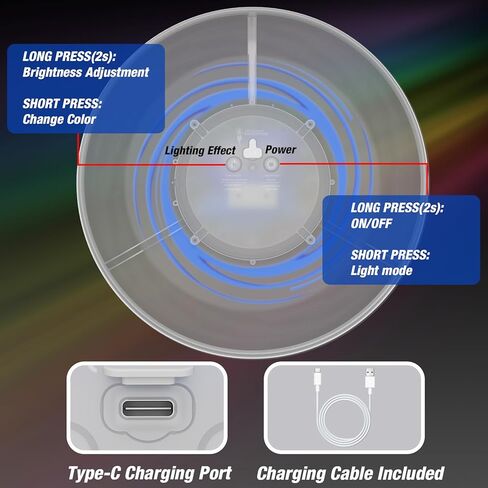 2 حزمة من الأقراص الطائرة المضيئة للأطفال، 45 مصباح LED، 14 وضع إضاءة، حلقة طيران قابلة لإعادة الشحن تتوهج في الظلام للشاطئ، والتخييم، واللعب في الهواء الطلق، وألعاب رياضية للمراهقين والأولاد والبالغين in Kuwait