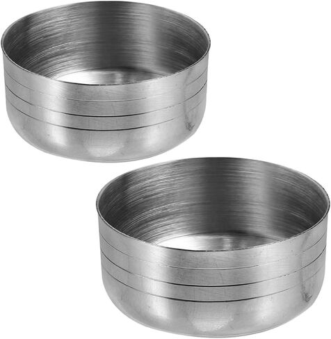 NUOBESTY 2-pcs Stainless Steel Cocktail Shaker Lids Anti-leak Replacement Covers for 350ml 550ml Bar Shaker Cups, Splash-proof Bar Supply Accessories for Home and Professional Use in Saudi Arabia