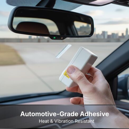 AUTOBOXCLUB - Heavy Duty EZPass/IPass/Toll Pass Mounting Strips EZPass Transponder Device Holder/EZ Pass Adhesive Strip Set - 8pcs (4sets) with Alcohol Prep Pad in Kuwait