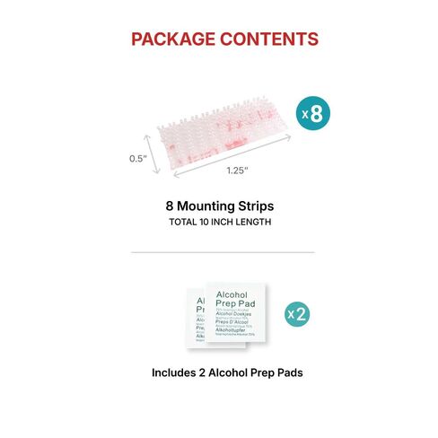 AUTOBOXCLUB - Heavy Duty EZPass/IPass/Toll Pass Mounting Strips EZPass Transponder Device Holder/EZ Pass Adhesive Strip Set - 8pcs (4sets) with Alcohol Prep Pad in Kuwait