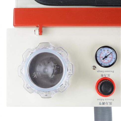 USA 10W Lab Sandblaster Sand Blaster Double Pen and Glass Large Viewport with LED Lights 2 Plastic Cups in Kuwait