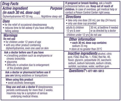 ZzzQuil Vicks Nighttime Sleep-Aid Liquid Warming Berry Flavor - 6 Oz, 2 Pack in Kuwait