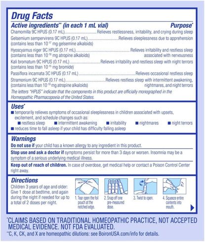 Boiron SleepCalm Kids Liquid Doses -15 Count (Pack of 3) Bundle with Pen - Sleep Aid for Deep, Relaxing, Restful Nighttime Sleep - Melatonin-Free and Non Habit-Forming in Kuwait