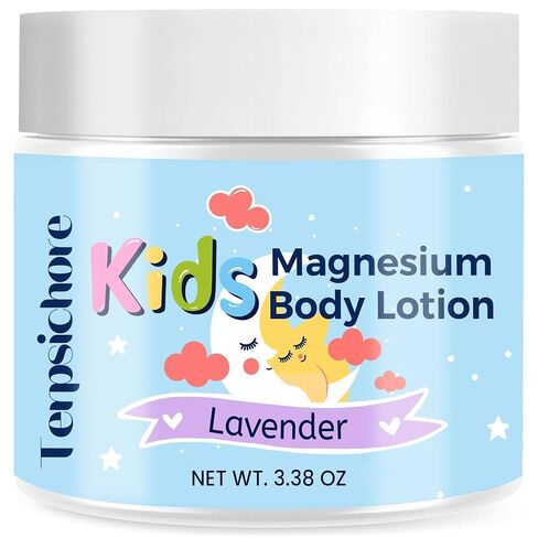 Terpsichore Magnesium Lotion for Kids Sleep & Calm: Topical Magnesium Cream Supports Children Bedtime & Night Calming - Free of Melatonin, Lavender (3.38 Fl Oz) in Saudi Arabia