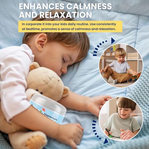 Terpsichore Magnesium Lotion for Kids Sleep & Calm: Topical Magnesium Cream Supports Children Bedtime & Night Calming - Free of Melatonin, Lavender (3.38 Fl Oz) in Saudi Arabia