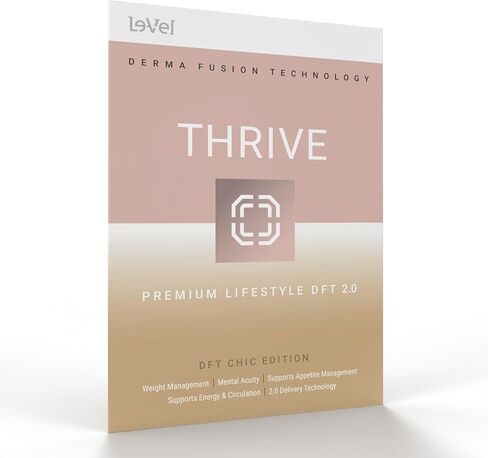 Thrive Classic DFT Wellness Patches, Derma Fusion Technology Patch for Energy, Focus, Mood & Sleep, Wearable Nutrition with CoQ10, L Arginine & Aloe Vera, Gluten Free, Chic Designs for Women, 30 Count in Saudi Arabia