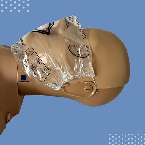 سلسلة مفاتيح قناع CPR الطبي من MCR مع قفازات النتريل (عبوة من 3 قطع) in Saudi Arabia
