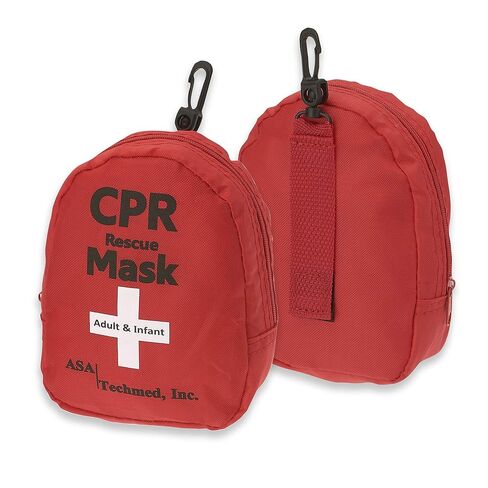 ASA TECHMED Emergency First Aid Kit - CPR Rescue Mask, Pocket Resuscitator One Way Valve, Disposable Razor, EMT Trauma Shears, Tourniquet, Gloves, Antiseptic Wipes in Saudi Arabia