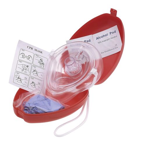 ASA TECHMED Emergency First Aid Kit - CPR Rescue Mask, Pocket Resuscitator One Way Valve, Disposable Razor, EMT Trauma Shears, Tourniquet, Gloves, Antiseptic Wipes in Saudi Arabia