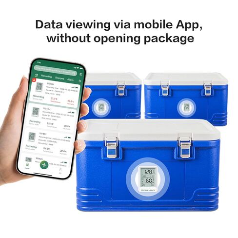 Freshliance Bluetooth Temperature Humidity Data Logger Recorder, Refrigerator Freezer Thermometer Hygrometer, Digital Remotely Temperature Humidity Monitor with APP Data Analysis, BlueTag TH20, 6pack in Kuwait