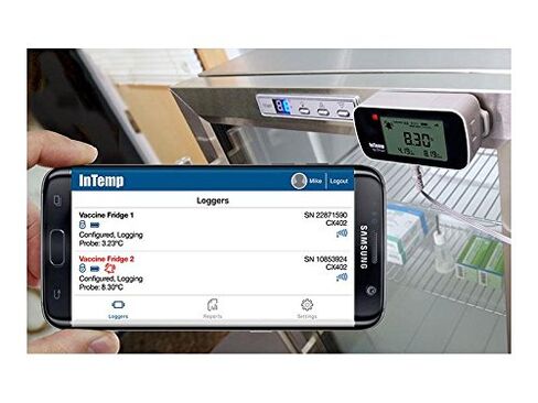 CX402-VFC405 VFC Vaccine Monitoring Bluetooth Temperature Data Logger w/ 5 ml Glycol Bottle and 4 Meter Sensor Length in Kuwait