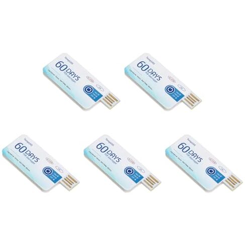 5 قطع مسجل درجة حرارة USB للاستعمال مرة واحدة، مسجل بيانات بسعة 10000 بيانات، دقة عالية ±0.5 درجة مئوية للأغذية والمنتجات الكيميائية صغيرة الحجم in Saudi Arabia