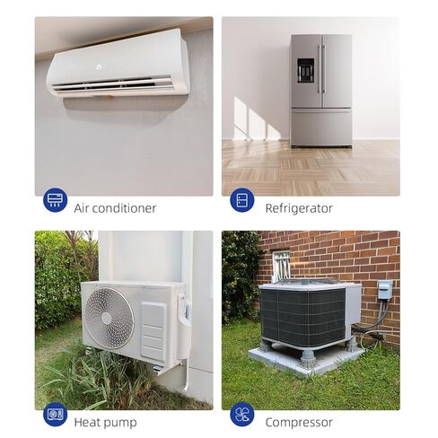 [UL Recognized] FOCSPROD 45+5 uF 45/5 MFD ±6% 370V/440V CBB65B Dual Run Round Capacitor for AC Unit Fan Motor Start, Heat Pump or Condenser, HVAC A/C Replacement Run Start Capacitor in Kuwait