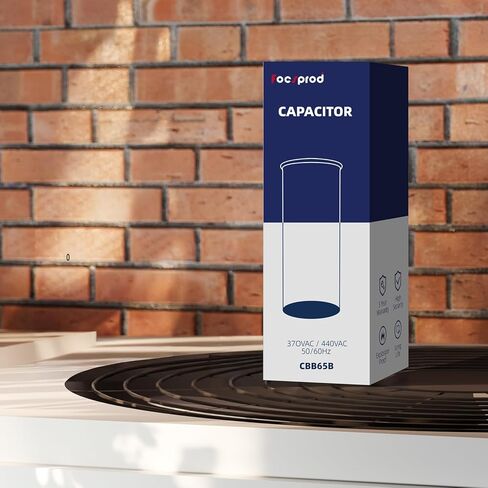 [UL Recognized] FOCSPROD 45+5 uF 45/5 MFD ±6% 370V/440V CBB65B Dual Run Round Capacitor for AC Unit Fan Motor Start, Heat Pump or Condenser, HVAC A/C Replacement Run Start Capacitor in Kuwait