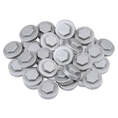 400 Packs Silver Gray 8mm Hex Roofing Screw Caps, Waterproof Plastic Roof Screw Cover for Hex Slef-Drilling Screws in Kuwait
