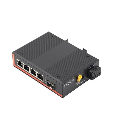 1 قطعة جيجابت SFP محول الوسائط الصناعية 1 SFP إلى 4 RJ45 10/100/1000M 550M/2KM/3KM in Saudi Arabia