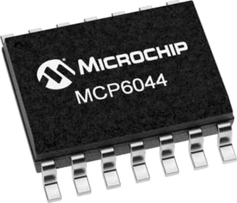 تقنية Microchip، MCP6044T-E/SL، Quad Op Amp - 14 كيلو هرتز GBP - 600nA - من السكك الحديدية إلى السكك الحديدية I/O - 1.4 إلى 6.0 VDC - -40 درجة مئوية إلى 125 درجة مئوية - 14 سلكًا SOIC - شريط وبكرة (10 عناصر) in Saudi Arabia