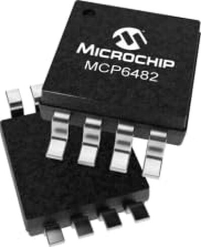 تقنية الرقاقة الدقيقة، MCP6482T-E/MS، 4.5 ميجاهرتز منخفضة الطاقة، Low Ibias Dual Op Amp (25 عنصرًا/عناصر) in Saudi Arabia