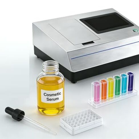 Transmission Spectrophotometer for Liquid Color Analysis with Repeatability 0.015 ΔE Large-Capacity Host Computer Storage CIE LAB Color Space Suitable for Film & Plastic Processing Industries in Saudi Arabia