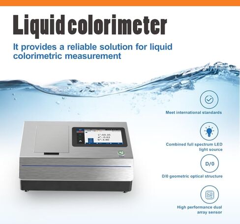 Transmission Spectrophotometer for Liquid Color Analysis with Repeatability 0.015 ΔE Large-Capacity Host Computer Storage CIE LAB Color Space Suitable for Film & Plastic Processing Industries in Saudi Arabia