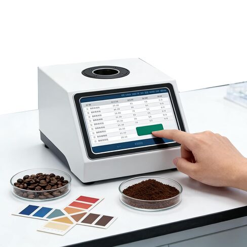Coffee Beans Colorimeter Benchtop Roast Color Reader with 50mm Aperture D/8 Illumination (SCI), 100mm Sphere for Roasted Coffee Beans CIE LAB SCAA Value 1s Test 10000 Data Storage in Saudi Arabia
