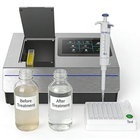 Digital Liquid Colorimeter Transmission Spectrophotometer for Liquid Color Analysis With ASTM D1003 USB 360-780nm Range Repeatability 0.015ΔE for Glass Processing Liquid Pharmaceutical Testing in Saudi Arabia