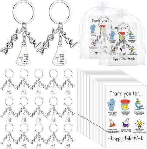 Quelay 12 Set Surgical Tech Keychains Accessories Gifts Instruments keychains with thank you thank you cards tech tech gift fo in Kuwait