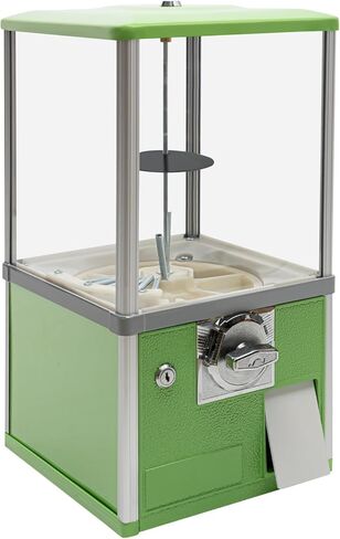 آلة بيع ألعاب الكبسولات الكبيرة، آلة بيع 25 سنتًا، آلة علكة حلوى الكرة مقاس 1.77-1.97 بوصة، آلة علكة تجارية، آلة تعمل بقطع النقود المعدنية السوداء لمتاجر الألعاب ومتاجر البيع بالتجزئة in Kuwait