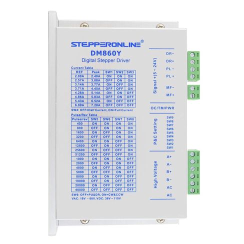 STEPPERONLINE 1 محور CNC Kit 12.0Nm(1699.34oz.in) 6.0A Nema 34 محرك متدرج وسائق DM860Y CNC مطحنة راوتر مخرطة روبوت in Saudi Arabia
