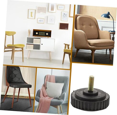 DOITOOL 8pcs Non-Skid Rubber Bumper Pads Vibration Pads for Furniture Leg Caps Adhesive Slider in Saudi Arabia