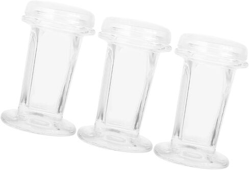UPKOCH 3pcs Glass Staining Jar with Glass Lid 60ml Small Lab Jar for 5 Microscope Slides Storage and Preparation in Chemistry and Pathology in Saudi Arabia