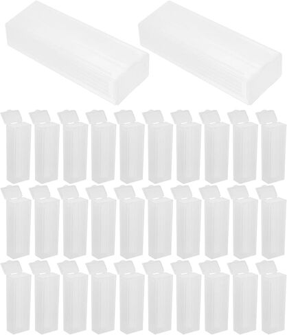 Artibetter 50pcs Lab Staining Jars with 5-slot Wide Plastic Slide Rack, High Transparency Coplin Slide Staining Tank for Microscope Sample Processing and Laboratory Use in Saudi Arabia