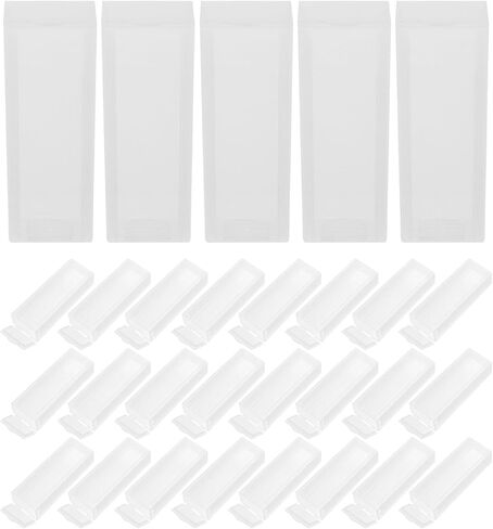 Totority High Transparency Plastic Slide Staining Jar Rack 5-slot Wide Opening Laboratory Microscope Slide Holder for Research and Batch Processing, 50pcs Capacity, Non-slip Storage in Saudi Arabia