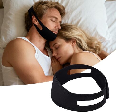 Travel Jaw Strap for CPAP Users, Sleep Apnea Headgear to Keep Mouth Closed, Anti-Snore Chin Strap for Sleeping, Snore Strips, Mouth Tape for Women & Men (Pink) in Kuwait