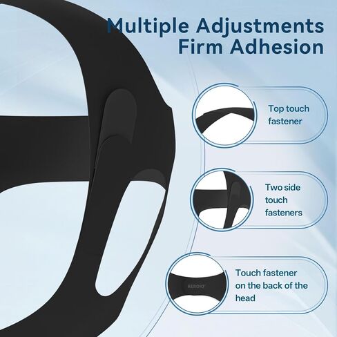 حزام الذقن للنوم مع تعديل من 4 جوانب، حزام ذقن مضاد للشخير للبالغين، أجهزة مضادة للشخير قابلة للتنفس ومتينة، سدادة للشخير in Kuwait