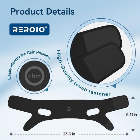 حزام الذقن للنوم مع تعديل من 4 جوانب، حزام ذقن مضاد للشخير للبالغين، أجهزة مضادة للشخير قابلة للتنفس ومتينة، سدادة للشخير in Kuwait