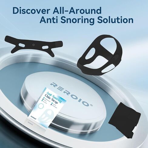 حزام الذقن للنوم مع تعديل من 4 جوانب، حزام ذقن مضاد للشخير للبالغين، أجهزة مضادة للشخير قابلة للتنفس ومتينة، سدادة للشخير in Kuwait