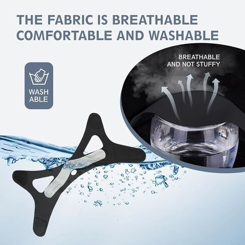 Anti Snoring Chin Strap for Sleeping Adjustable(2 Pack), Effective Anti Snoring Device Breathable and Reusable, High Elasticity Traceless Comfortable Snore Stopper for Adult in Kuwait