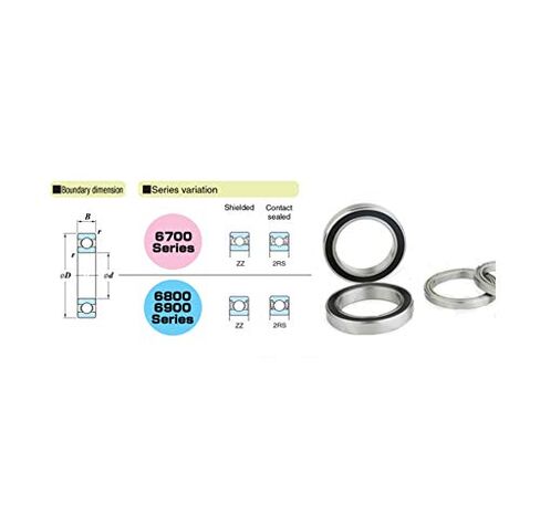 منتجات نقل الطاقة 6836 2RS محمل كروي أخدود عميق 180x225x22 مللي متر محامل متري رقيقة القسم 61836 RS محمل كروي دقيق in Kuwait