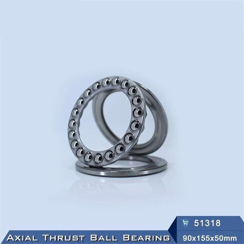 51318 محمل كروي 90x155x50mm ABEC-1 محامل كروية محورية مع مضمار سباق مخدد 8318 in Kuwait