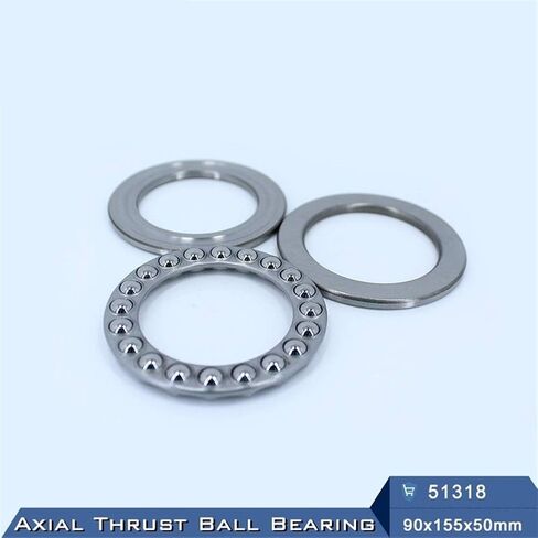 51318 محمل كروي 90x155x50mm ABEC-1 محامل كروية محورية مع مضمار سباق مخدد 8318 in Kuwait