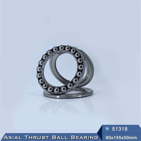 51318 محمل كروي 90x155x50mm ABEC-1 محامل كروية محورية مع مضمار سباق مخدد 8318 in Kuwait