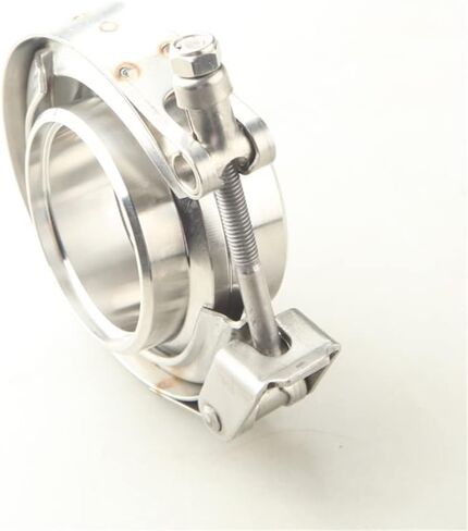 AdlerSpeed ​​US Ship 2.5 بوصة مشبك من الفولاذ المقاوم للصدأ سريع الإصدار Turbo V-Band + مجموعة شفة ذكر/أنثى in Kuwait