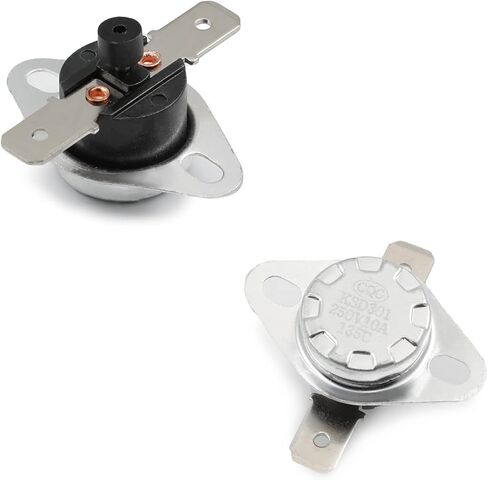 Heyiarbeit 2Pcs KSD301 Thermostat 115°C/239℉ 10A N.C Adjust Snap Disc Temperature Switch for Microwave, Oven, Coffee Maker in Saudi Arabia