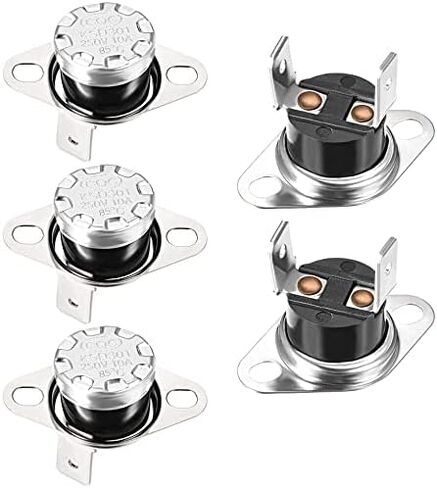 Heyiarbeit 2Pcs KSD301 Thermostat 115°C/239℉ 10A N.C Adjust Snap Disc Temperature Switch for Microwave, Oven, Coffee Maker in Saudi Arabia
