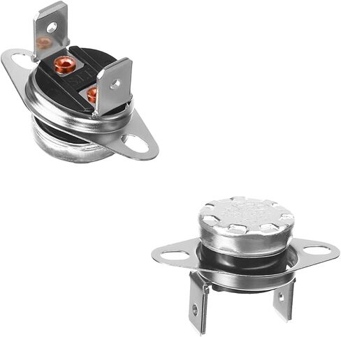 Heyiarbeit 2Pcs KSD301 Thermostat 115°C/239℉ 10A N.C Adjust Snap Disc Temperature Switch for Microwave, Oven, Coffee Maker in Saudi Arabia